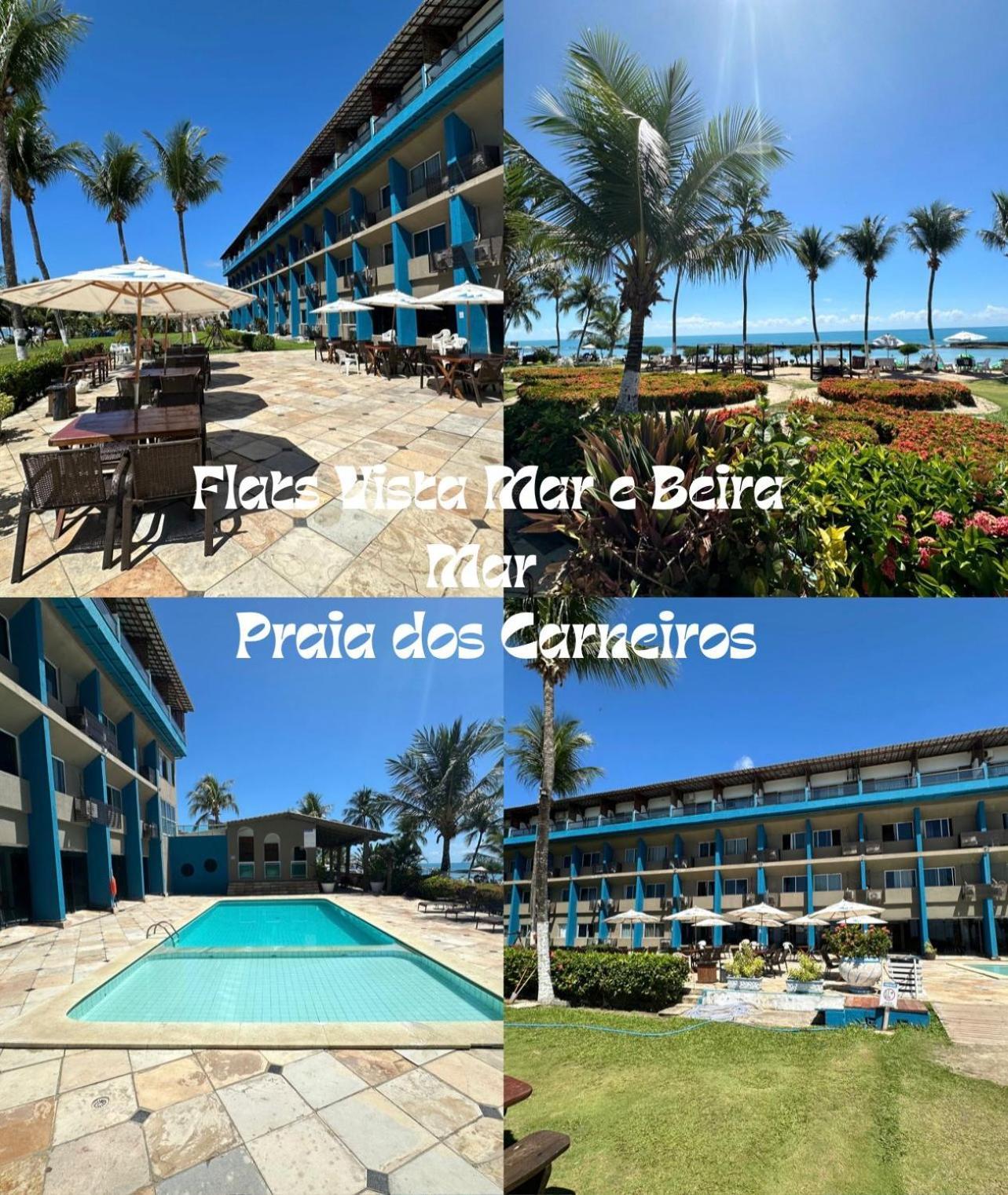 Flats Vista Mar E Frente Mar Na Praia Dos Carneiros Exterior photo